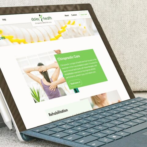 Daley Health website design and development by Double-E Design